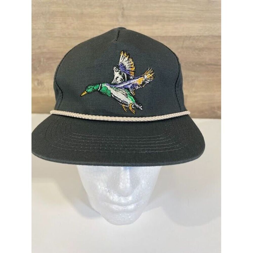Burlebo Cap Hat Diving Duck Mens One Size 5 Panel Snapback Embroidery Casual